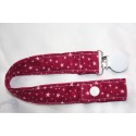 Pink Star Cord Dummy Clip/Holder/Pacifier /Holder/Strap for Baby