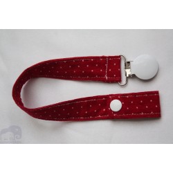 Red Dots Cord Dummy Clip/Holder/Pacifier /Holder/Strap for Baby