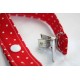 Red Dots Cotton Dummy Clip/Holder/Pacifier /Holder/Strap for Baby