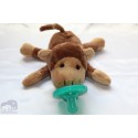 Soft Cozy Plush Toy Pacifier / Good Sleep- MONKEY