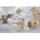 White Big Crown Personalised Wooden Dummy Clip, Holder,Strap, Chain