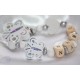 White Butterfly Personalised Wooden Dummy Clip/Chain