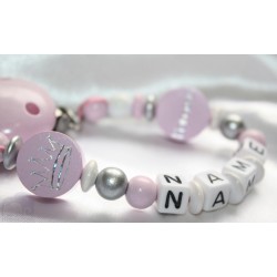 PRINCESS Personalised Wooden Dummy Clip, Holder,Strap, Chain