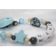 Grey Car Personalised Wooden Dummy Chain