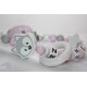 TEETHING * Pink Fox Personalised Wooden Dummy Chain