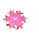 Soft Plush Plum blossom flower shape Baby Taggi comforter