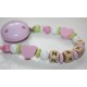 Little Heart Personalised Wooden Dummy Clip / Chain / Holder / Pacifier