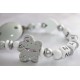 Grey Butterfly Personalised Wooden Dummy Chain