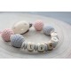 Crochet Personalised Wooden Dummy Chain