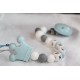 Blue Crown Personalised Wooden Dummy Chain , Silicone Dummy Clip