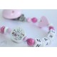 IT'S A GIRL Personalised Wooden Dummy Clip / Chain / Shower Gift