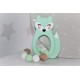 Mint Fox Silicone Teething Toy Baby Teether
