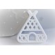 Teepee Teether , Silicone Baby Teether -White