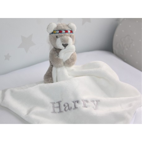 Personalised Teddy Bear Comforter / Baby blankets /Baby Snuggle