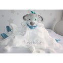 Personalised Dogi Comforter / Tags Blanket / Teether Blanket / Activity Baby Blanket / Soother Blanket