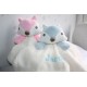 Personalised Comforters FOX , Blue & Pink Baby Blankets