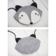 cute raccoon bag designed by Mini Dressing. Fox felt bag - gray