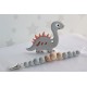 Dino Silicone baby Safe dummy Clips , Baby Teether, Silicone teether, Sensory Chew Toy ,