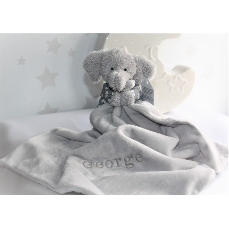 Personalised Jellycat Bedtime Elephant Soother, Baby Blankets