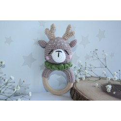 Elk Baby Teething Rings, rattler toy, Teething Ring For Baby