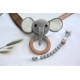 Elephant Baby Gift Set -Crochet Teether & Silicone Dummy Clip