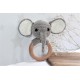Elephant Baby Gift Set -Crochet Teether & Silicone Dummy Clip