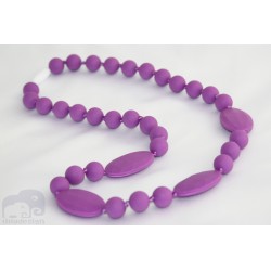 Purple Silicone Breastfeeding Nursing Necklace Chew Teething