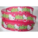 HELLO KITTY *- Coloured Printed Grosgrain Ribbon 22mm -Crafts