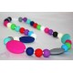 Multicoloured Silicone Breastfeeding Nursing Necklace Chew Teething
